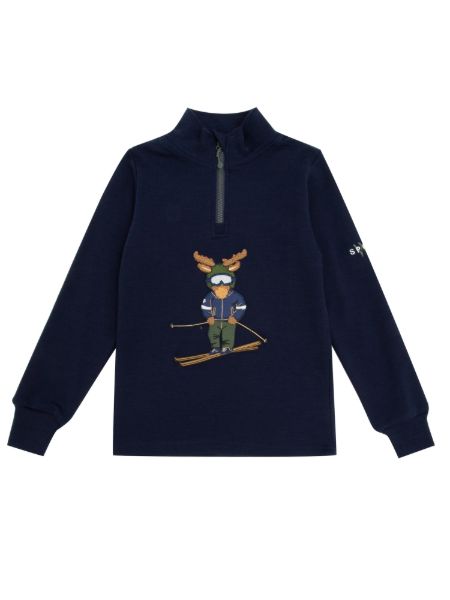 Bilde av WoolLand Høvringen top boy Blue Ink
